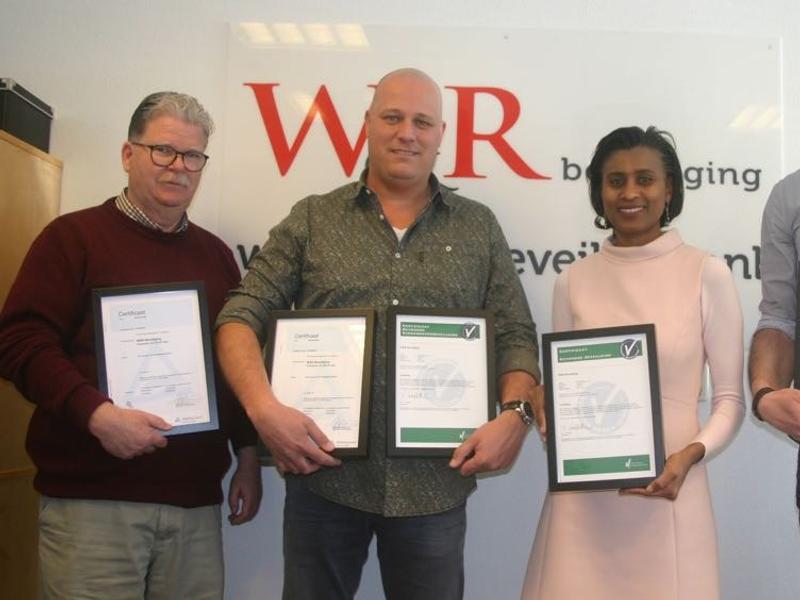 W&R beveiliging met 4 certificaten en 3 keurmerken uniek in Nederland